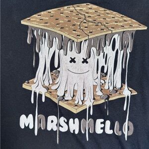 Marshmello Black Graphic Tee - Short Sleeve